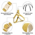 thumbnail image 2 of Plutus Pet Cotton Hemp Step In Dog Harness, Sustainable, Lightweight and Escape-Proof, Easy Walk Dog Harness for Puppy Small Medium and Large Dogs, Yellow, L, 2 of 7
