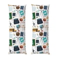thumbnail image 1 of Balery Back To School A Funda Protectora para Almohada Corporal de Algodón Hipoalergénico con Cierre(55 x 21 pulgadas), Almohadas No Incluidas, 1 of 7