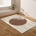 Boho Area Rug Mid Century Modern Abstract Art Line Minimalist Mats