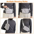 thumbnail image 4 of Sport Fanny Pack, TeqHome Unisex Mini Belt Bag with Adjustable Strap Small Waist Pouch Belt Bag Purse Chest Bag for Workout Running Travelling Hiking, Black, 4 of 9