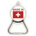 thumbnail image 1 of en suiza, país de amor acero inoxidable metal cerveza tapa sacacorchos, 1 of 3