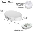thumbnail image 5 of Oval Marble Effect Soap Dish Cup Dispenser, 5 of 5