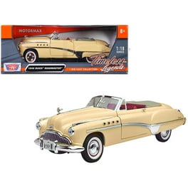1957 Buick Roadmaster Red/Black Custom 1/18 Diecast Car