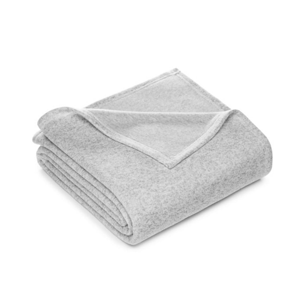 Martha Stewart Collection Heathered Sweater Fleece Full/Queen Blanket