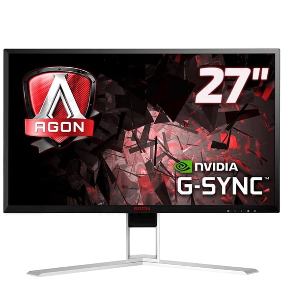 Restored AOC AG271QG 27" Gaming Monitor, QHD 2560x1440, 165Hz 4ms MPRT, G-Sync Compatible, Black