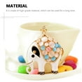 thumbnail image 3 of Mobutofu 1Pcs Elephant Shape Zinc Alloy Key Chain Pendant for Daily Use and present Giving 11.8x2x2in, 3 of 8