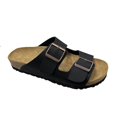 thumbnail image 1 of Cork Bottom Sandals Genuine Leather Double Breasted Flip Flops Retro For Men And Women-week, 1 of 4