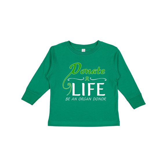 Inktastic Donate Life-Be an Organ Donor Boys or Girls Long Sleeve Toddler T-Shirt