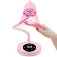 thumbnail image 1 of Lámpara UV para uñas MEKK Gooseneck, inalámbrica, mini luz UV, 30 W, rosa, 1 of 8