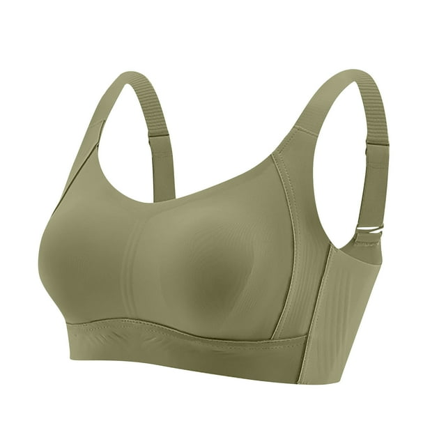 Yuzhih Womens Seamless Wireless Supportive Bra Push up Comfort Soft No Underwire Full Coverage T-Shirt Bra