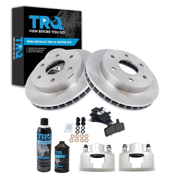 TRQ Front Brake Pad & Rotor Kit Fits 99-00 Cadillac 88-00 Chevrolet GMC