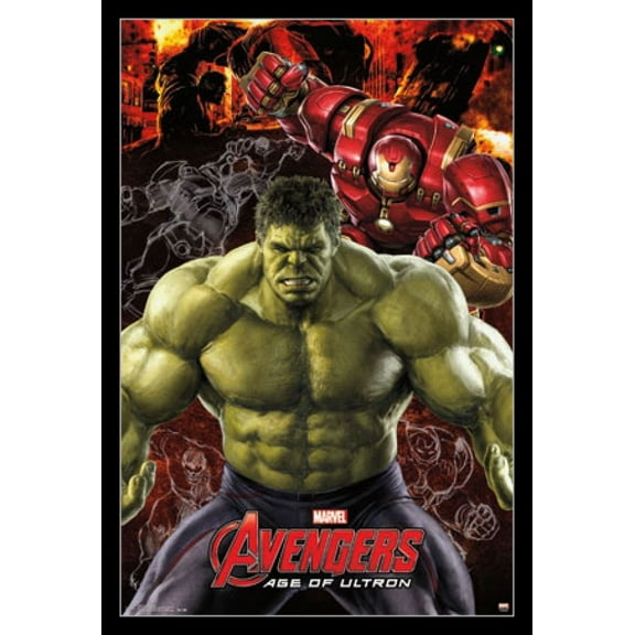 Marvel Avengers 2 Age of Ultron - Hulk Laminated & Framed Poster Print (24 x 36)