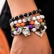 thumbnail image 4 of Pulseras de Halloween Pulseras con dijes de calabaza fantasma Pulseras de cuentas elásticas para mujeres, 4 of 5