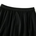 thumbnail image 5 of Elainilye Fashion Womens Skirts Solid Color Irregular Mesh Skirt Ruffled High Waist Prom Skirt Performance Skirt,Black, 5 of 8