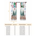 thumbnail image 6 of Fsddascl Gingerbread Christmas Blackout Curtains for Bedroom/Living Room, Thermal Insulated Kitchen Curtains, Xmas Tree Snowflake Winter Grommet Darkening Window Treatment Drapes 52"x63"x2, 6 of 6