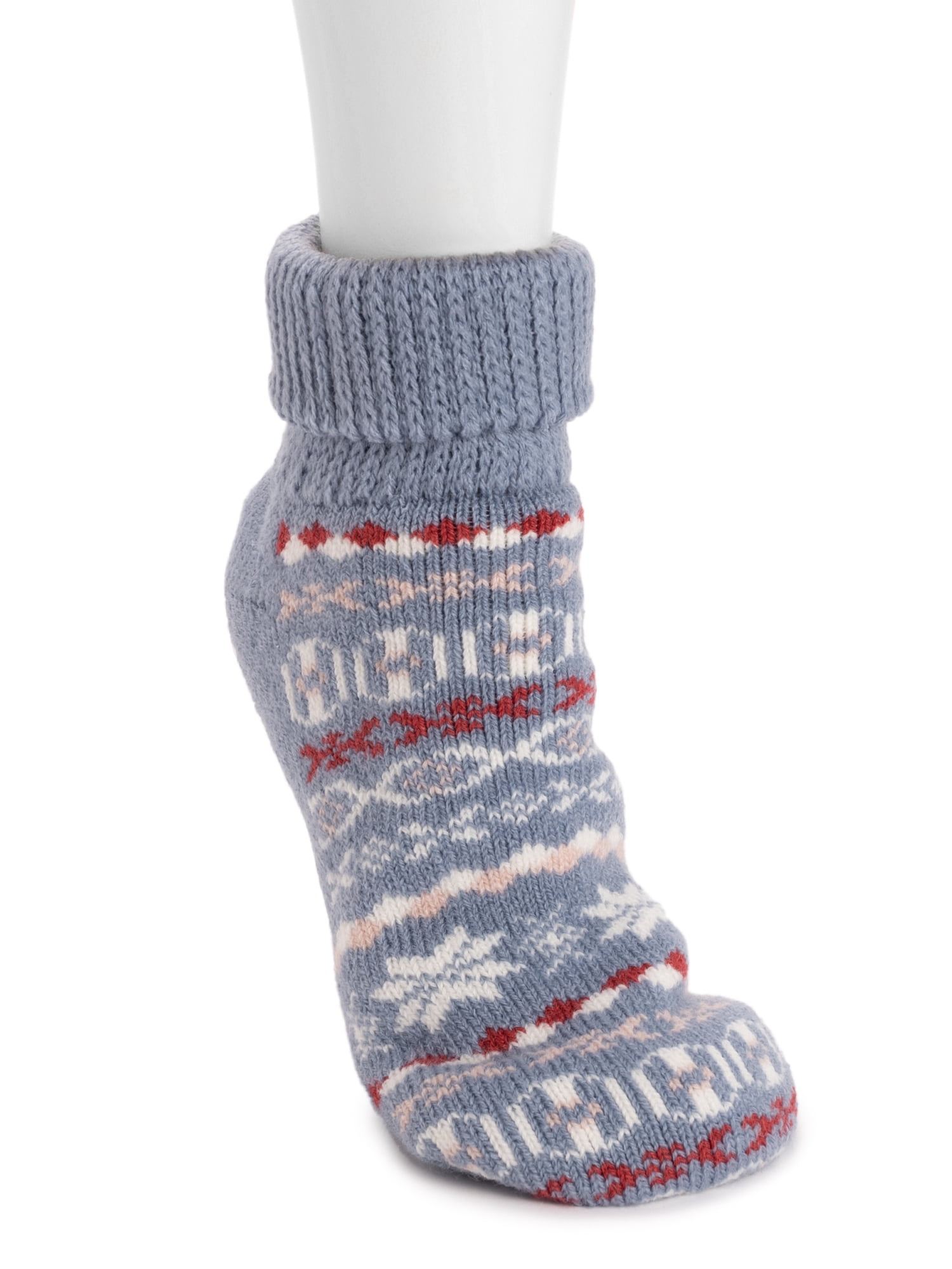 MUK LUKS Women's Thermal Ankle Slipper Sock Gift Set, Size 6-10