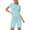 Sky Blue, variant on Short Sets for Women Relaxed Fit Basic Plain Short Sleeve Crewneck T Shirt and Shorts 2 Piece Matching Set Lounge Set