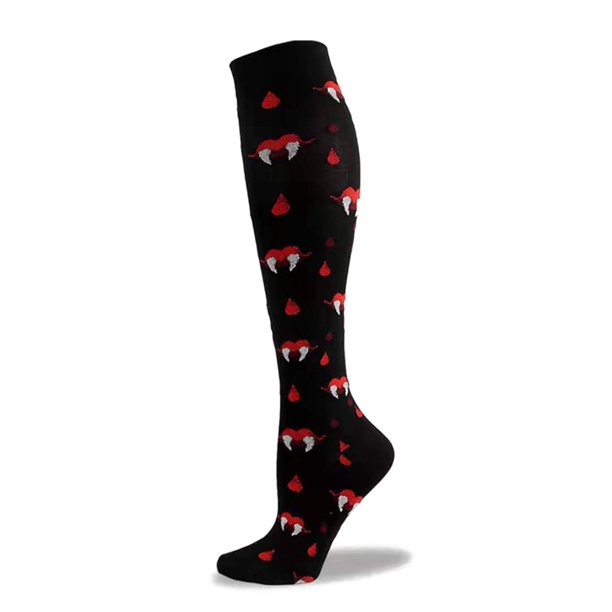 Txlixc Calcetines de compresión de Halloween, calcetines de pantorrilla elástica Txlixc moda
