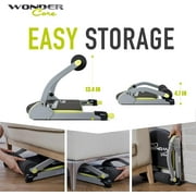 Wonder Core SMART Ab Machine, Ab Workout Equipment, Sit Up Machine & Exercise Equipment, Ab Crunch Machine for Stomach Workout, Ab Core Trainer Abdominal Machine for Home Gym Foldable 265 lb Green