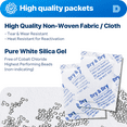 thumbnail image 4 of 10 Gram [100 Packs] "Dry & Dry" Premium Silica Gel Packets Desiccant Dehumidifiers - Rechargeable Fabric, 4 of 8