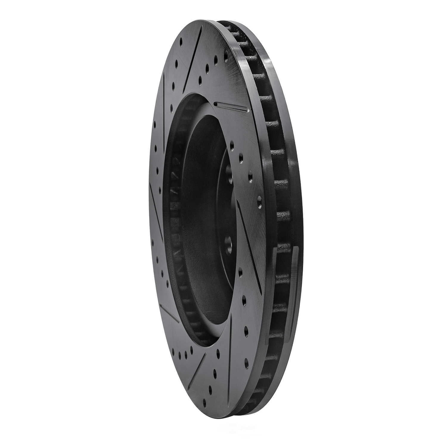 Dynamic Friction Company 633-39017R DFC Brake Rotor - Drilled And Slotted - Black