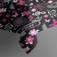 thumbnail image 3 of Black Breast Cancer Rectangle Tablecloth 60"x84",Waterproof Polyester Rectangle Table Cloth, Wipeable Spillproof Polyester Tablecloth for Dining, Camping, Indoor and Outdoor, 3 of 5