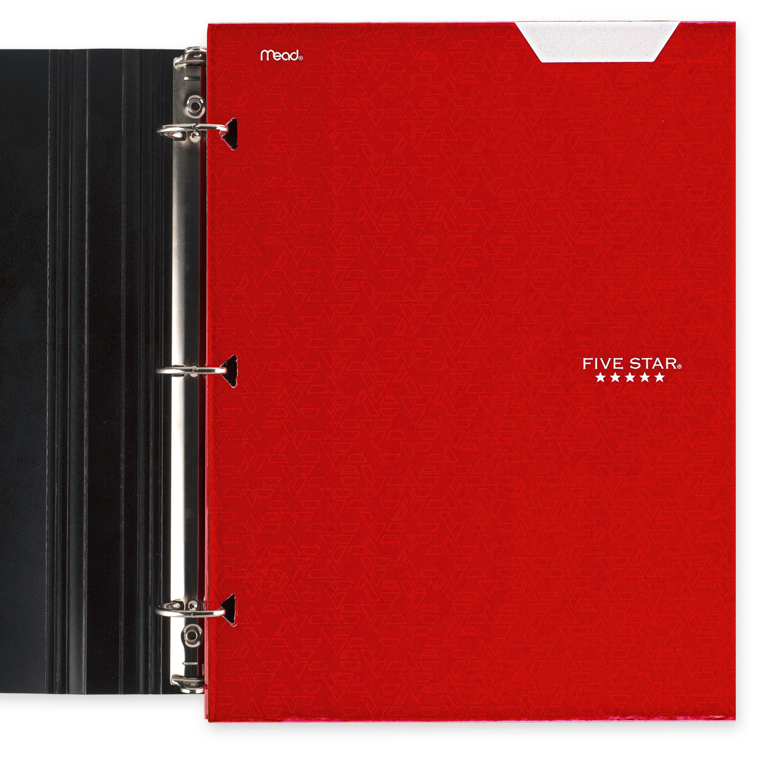 (12 pack) Five Star 4-Pocket Paper Folder, Fire Red (331060B-WMT22)