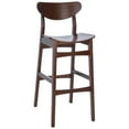 thumbnail image 4 of SAFAVIEH Thaxton Contemporary Bar Stool, Walnut, Set of 2 (17.2 in. W x 22.8 in. D x 41.8 in. H), 4 of 7