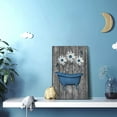 thumbnail image 2 of Farmhouse Bathroom Decor Wall Teal Daisy Quotes Pictures Toilet Art Turquoise Artwork Framed Modern Home Wall Decor For Bathroom Rustic Wall Art Canvas Prints 12x16 Inch, 2 of 6