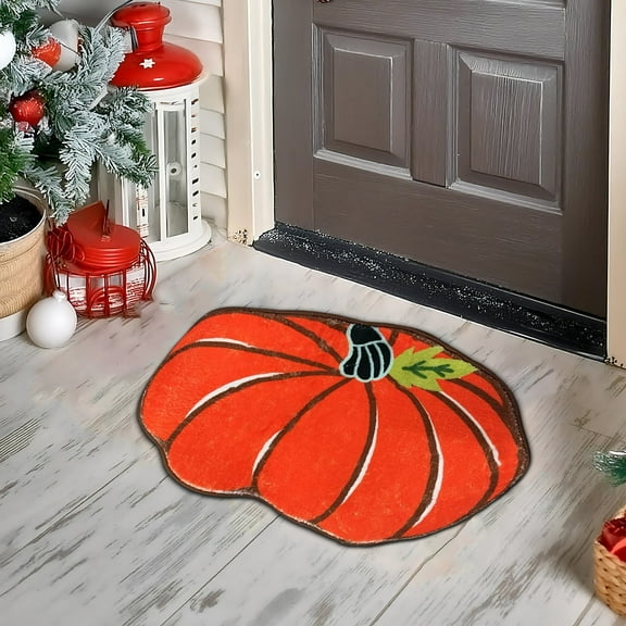 Darzheoy Halloween Non-Slip Absorbent Floor Mat - Durables Decorative Doormat for Living Room, Bedroom, Batshroom - Easy to Clean Indoor/Outdoor Rug for Pies, As shown