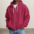 thumbnail image 2 of Knit Solid Zip Hoodie For Everyday Comfort And Casual Style, 2 of 4