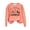 Orange, variant on WREESH Womens Fashion Christmas Sweatshirt Casual Crewneck Sweatshirt Print Pullover Loose Fit Long Sleeve Tops Christmas Top Loose Fitting Sweater Orange