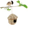 thumbnail image 4 of Casas de Pájaros para Exteriores, Colgantes Tejidas a Mano, Casa de Pájaros, Nido de Pájaro, Escondite, Cabaña, Bolsillos para Posarse, para Exteriore Bombilla grande Macarena casa nido, 4 of 7
