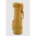 thumbnail image 3 of Women's Faux Fur Lined Platform Booties with Faux Pearl Bow, 3 of 3
