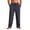 21#Black, variant on Men's Straight Leg Waffle Pants,Elastic Drawstring Waist Loose Fit Casual Trousers, Lightweight Breathable Textured Daily Streetwear Clothes with Pockets Black 2XL