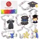 thumbnail image 1 of Cortadores de galletas de graduaci&oacute;n, 7 unidades Conjunto fabricado en Estados Unidos por Ann Clark, gorra de graduaci&oacute;n, vestido, diploma, graduado, estrella y m&amp Ann Clark Cookie Cutters NA, 1 of 7