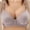 Gray, variant on Womens Bra Push-Up Underwire U-Back Striped Deep V-neck Spaghetti Straps Everyday Size XXL