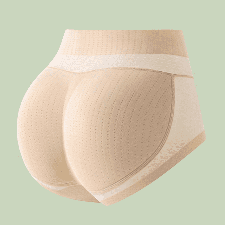 Fulorrnie Underwear for Women Breathable Cheeky Tummy Control Seamless Panty Cute High Waist Elastic Comfort Panties  Beige  L