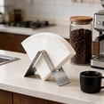 thumbnail image 4 of Ohmyroo Stainless Steel Coffee Filter Holder V-Shaped Filter Paper Storage Rack for Home Cafe Countertop Organizer, 4 of 7