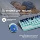 thumbnail image 3 of Combinación de teclado y ratón inalámbricos estilo máquina de escribir FOPETT, 3 of 7