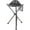 Black, variant on Tall Folding Tripod Stool for Outdoor Camping Walking Hunting Hiking Fishing Travel, Support 225 lbs