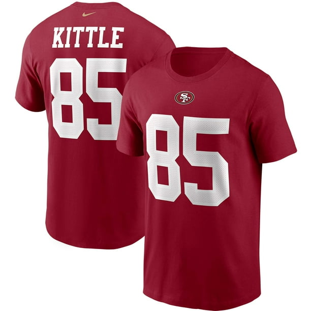 George Kittle San Francisco 49ers Nike Name & Number T-Shirt - Scarlet ...