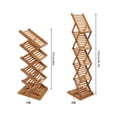 thumbnail image 4 of TOOL1SHOoo Portable Foldable wood Literature Rack Display Holder Stand (5 Layers)Height 10in(Folded), 4 of 7