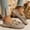 Khaki, variant on YOUYEDIAN Loafers for Women Versatile Round Toe Soft Mesh Casual Slip On Belt Design Flats Fashion Breathable Comfortable Sport Shoes