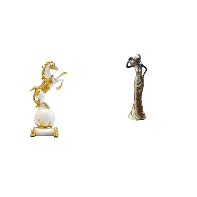 Colección De Esculturas De Animales Modernas Para Dormitorio, Sala De Estar, Escritorio, Centro De Mesa, Adorno De Mesa De Dama Tribal Vintage, Regalo De Inauguración De La Casa