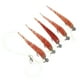 thumbnail image 4 of Juego de aparejo de pesca con paraguas, Señuelos de Pesca blandos artificiales, aparejo de cebo para agua dulce, rojo, 4 of 14