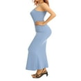 thumbnail image 3 of EIMELI Femmes Sans Manches Longue Bodycon Maxi-Tank Scoop Cou Robe Crayon Casual Caramel L, 3 of 7