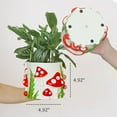 thumbnail image 4 of GUGUGO Colorful Mushrooms Planters Cute Unique Rainbow Planter with Drainage, Vintage Retro Flower Plant pots for Indoor Plants, Eclectic Succulent Gardening Pot for Boho Modern Home Décor (C,5 Inch), 4 of 4
