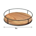 thumbnail image 3 of Rotating Storage Shelf Kitchen Wooden Iron Spice Rack, 3 of 4