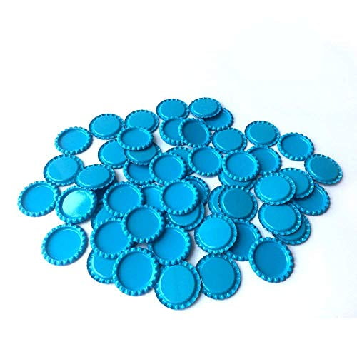 Silver RUTICH 100 PCS Flat Decorative Bottle Cap Craft Bottle Stickers Double Sideds Printed for Hair Bows DIY Pendants or Craft ScraPbooks